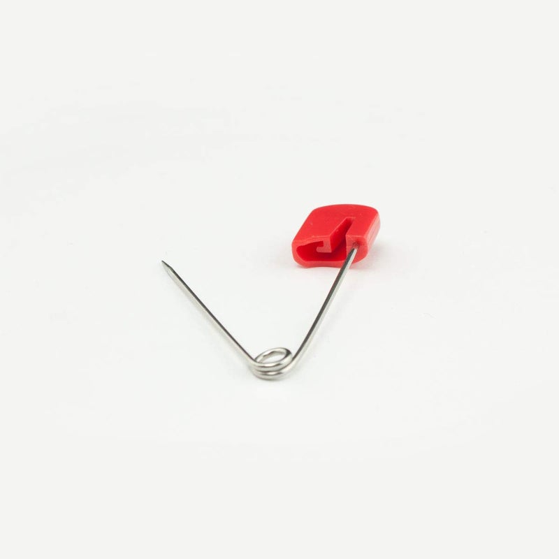 OsoCozy Cloth Diaper Nappy Pins 100 Packs - 100 Stainless Steel Safety Pins with Locking Plastic Heads. Durable, Safe and Cute 2.2 Inches Long (Red) - Image 3